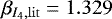 $\beta_{I_4, \mathrm{lit}} = 1.329$