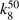 $ {k}_8^{50}$