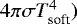 $4\pi \sigma T^4_{\textrm{soft}})$