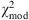 $ {\chi }_{\mathrm{mod}}^2$