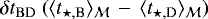 $\delta t_{\rm{BD}}\ (\langle t_{\star,\textrm{B}} \rangle_{{\cal M}}\,-\,\langle t_{\star,\textrm{D}} \rangle_{{\cal M}})$