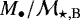$M_{\bullet}/{\cal M}_{\star,\textrm{B}}$