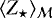 $\langle Z_{\star} \rangle_{{\cal M}}$