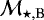 ${\cal M}_{\star,\textrm{B}}$