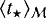 $\langle t_{\star} \rangle_{{\cal M}}$