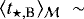 $\langle t_{\star,\textrm{B}} \rangle_{{\cal M}}\;\sim$