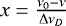 $x = \frac{\nu_0-\nu}{{\mathrm\Delta} \nu_D}$