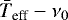 $\bar{T}_{\textrm{eff}}-\nu_{0}$