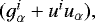 $(g^{i}_{\alpha}&#x002B;u^iu_{\alpha}),$