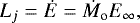 \begin{equation*} L_j=\dot{E}={\dot M}_{\textrm{o}}{E_{\infty}},\end{equation*}