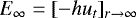$ E_{\infty}=[-hu_t]_{r\rightarrow \infty}$