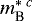 $m_{\textrm{B}}^{*\;c}$