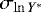 $\sigma _{\ln Y^*}$