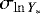 $\sigma _{\ln Y_*}$