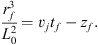 $$ \frac{{r}_f^3}{{L}_0^2}={v}_j{t}_f-{z}_f. $$