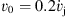 $ {{v}_0=0.2\dot{v}}_{\mathrm{j}}$