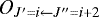 $O_{J&#x0027;=i\leftarrow J^{\prime\prime}=i&#x002B;2}$