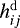 $h_{ij}^{\mathrm{d}}$