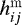$h_{ij}^{\mathrm{m}}$