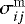 $\sigma_{ij}^{\mathrm{m}}$