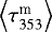 $\left\langle \tau_{353}^{\textrm{m}} \right\rangle$