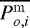 $\overline{P_{o,i}^{\mathrm{m}}}$