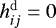 $h_{ij}^{\mathrm{d}}=0$
