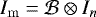 $I_{\mathrm{m}}=\mathcal{B}\otimes I_n$