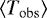 $\left\langle T_{\mathrm{obs}}\right\rangle$