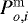 $P_{o,i}^{\mathrm{m}}$