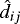 $\hat{d}_{ij}$