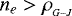 $n_{e}>\rho_{_{G-J}}$