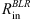 $ {R}_{\mathrm{in}}^{{BLR}}$