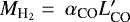 $M_{\textrm{H}_2} =~\alpha_{\textrm{CO}}{}L&#x0027;_{\textrm{CO}}$