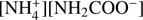 $ \mathrm{\nu }(\mathrm{CN})[{\mathrm{NH}}_4^{+}][{\mathrm{NH}}_2{\mathrm{COO}}^{-}]$