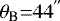 $\theta_{\textrm{B}}{=}44^{{^{\prime\prime}}}$