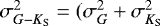 $\sigma^2_{G-{K}_{{\textrm{S}}}} = (\sigma_{G}^2 &#x002B; \sigma_{{K}_{{\textrm{S}}}}^2$