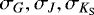 $\sigma_{G}, \sigma_{J}, \sigma_{{K}_{{\textrm{S}}}}$