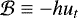 $\mathcal{B} \equiv - h u_t$