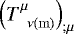 $\left(T^{\mu}_{\;\; \nu\mathrm{(m)}}\right)_{;\mu}$