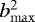 $b_{\mathrm{max}}^2$