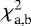 $\chi^2_{\textrm{a,b}}$