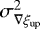 $\sigma^2_{\nabla \xi_{\text{up}}}$