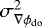 $\sigma^2_{\nabla \phi_{\text{do}}}$