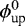 $\phi_{\text{up}}^0$