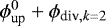 $\phi_{\text{up}}^0&#x002B;\phi_{\text{div},k=2}$