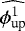 $\widehat{\phi_{\text{up}}^1}$
