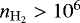 $n_{\mathrm{H_2}}> 10^{6}$