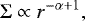 \begin{equation*} {\mathrm\Sigma} \propto r^{-\alpha &#x002B; 1}, \end{equation*}