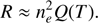 $$ R\approx n_e^2Q{(T)}. $$